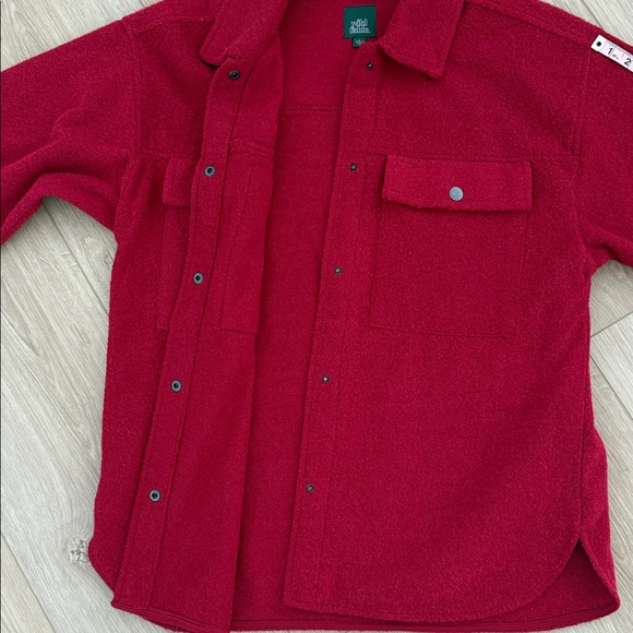 Wild Fable Red Snap Button-Up Jacket Shacket - Picture 9 of 9